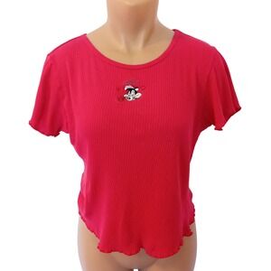 RARE Vintage 1998 Warner Bros Studio Store Pepe Le Pew Lover Embroidered  Tshirt